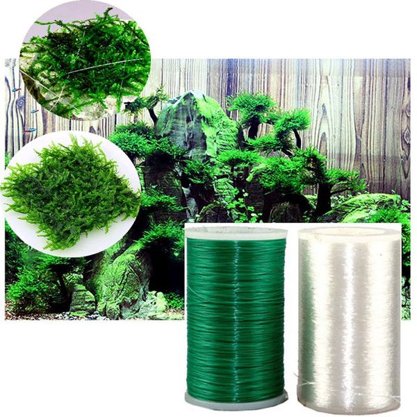 

400m plant water grass driftwood floating crystal moss line aquarium fish tank landscape aquatic live fern string rope