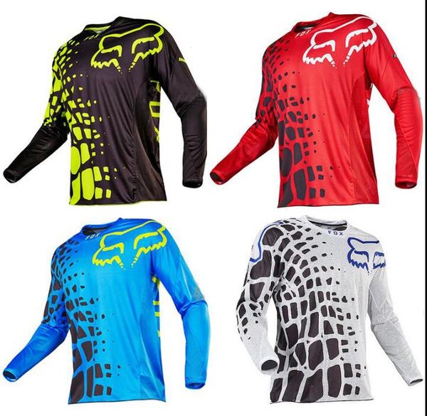 

fox спуске одежда 2020 новый горный велосипед езда костюм рубашка с длинным рукавом летом внедорожных мотогонок костюм быстросохнущие рубашк