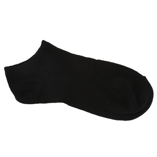 

12 pairs trainer liner ankle socks womens cotton rich sport white, Black;white