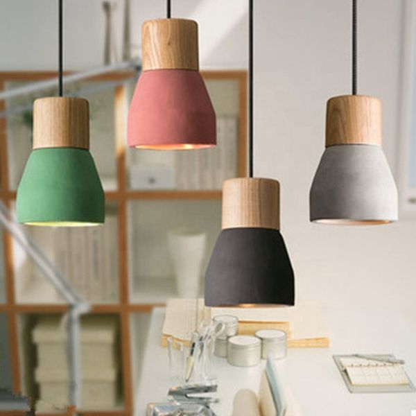 

modern style home lighting commercial e27 color cement small chandelier