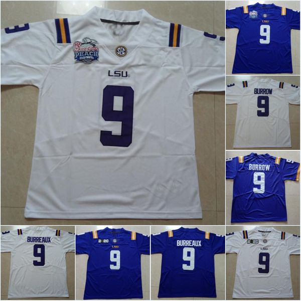 

2020 плей-о наионалного емпионаа lsu # 9 burreaux # 9 джо баѬѬођ # 1 ja'marr chase о пиде Black;red
