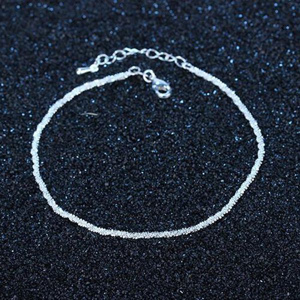 

anklets foot chain 925 silver foot anklet bracelet for fashion women jewelry, Red;blue