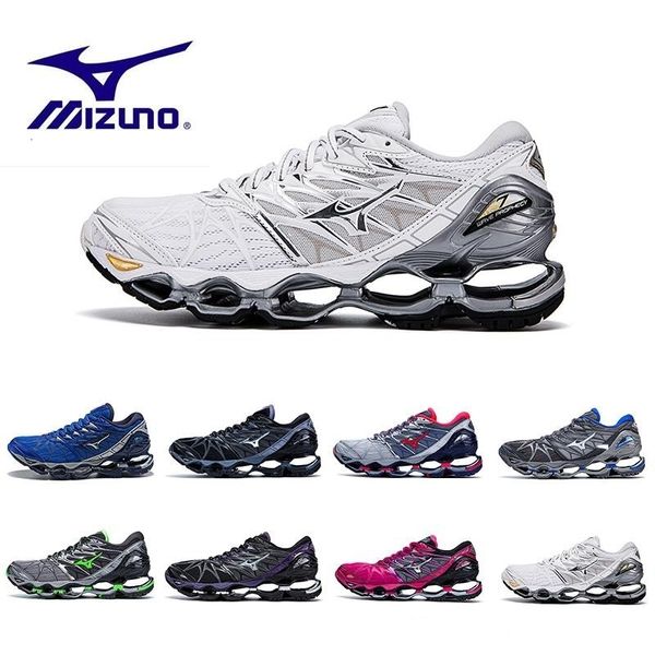 

new arrival mizuno wave prophecy 7 men designer sports running shoes mizunos 7s mens trainers sneakers shoes size 36-45