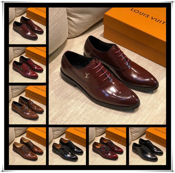 

2020 new spring wedding shoes men's business leisure sharp korean version of the professional fashion shoes black smooth