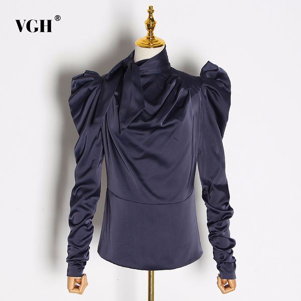 

bowknot elegant ruched женки v блђза puff Ѭђкав водолазка zipper онкого streetwear Ѭђбака блђза же, White