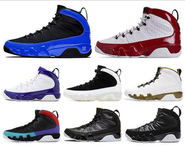 

new 9 9s men basketball shoes gym red racer blue citrus dream it do it unc space jam mens trainers sports sneakers 7-13