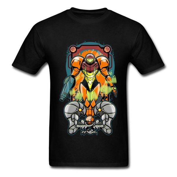 

cool drawing robot warrior cartoon men black t-shirt o-neck short sleeve quality cotton & tees custom for teenagers, White;black
