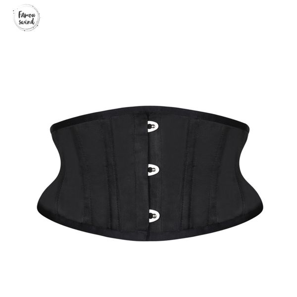 

талия тренер корсеты shaper пояс короткий торс твердая сатин underbust корсет sexy lace похудения up бюстгальтеры корсеты женщины, Black;white