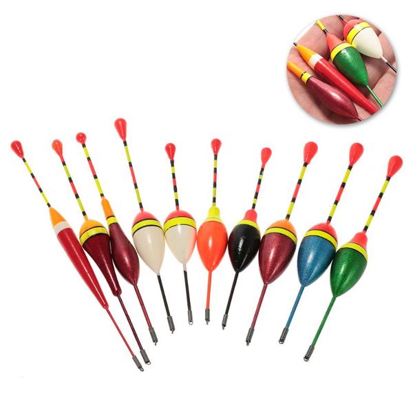 

10pcs multi-purpose light floaters fishing floats set buoyant bite strike indicator float buoy fishing angling equipment