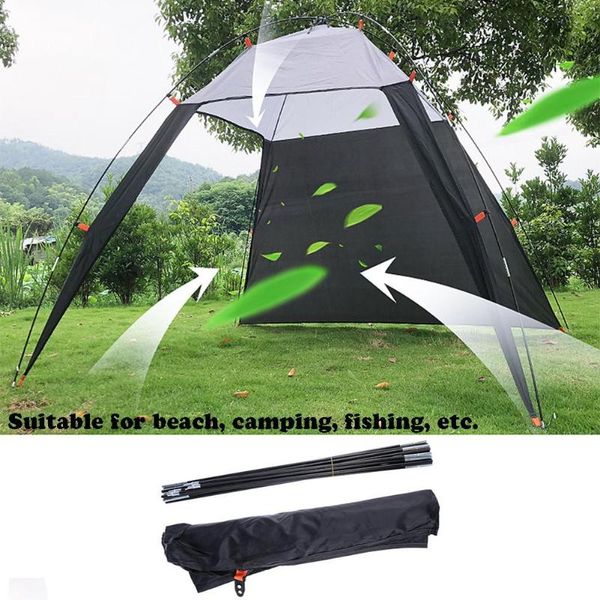 

tents and shelters lightweight sun shade waterproof tent outdoors canopy beach shelter for camping fishing travel 5-8 people