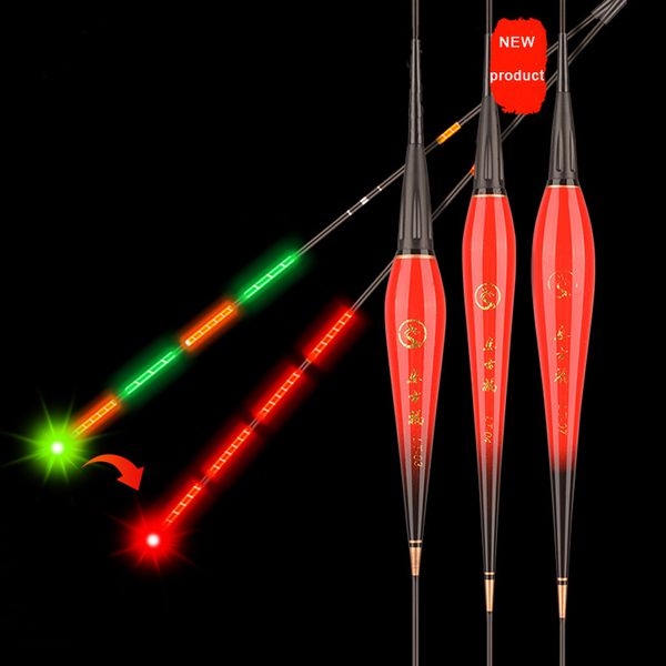 

smart fishing led luminous float 1pcs equipment including battery cr425 night fishing gravity sensery chip ser accessories