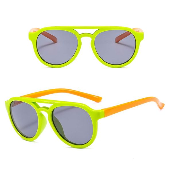 

kids sunglasses boys girls silicone goggles sun glasses shades for 4-12y child 517d, White;black