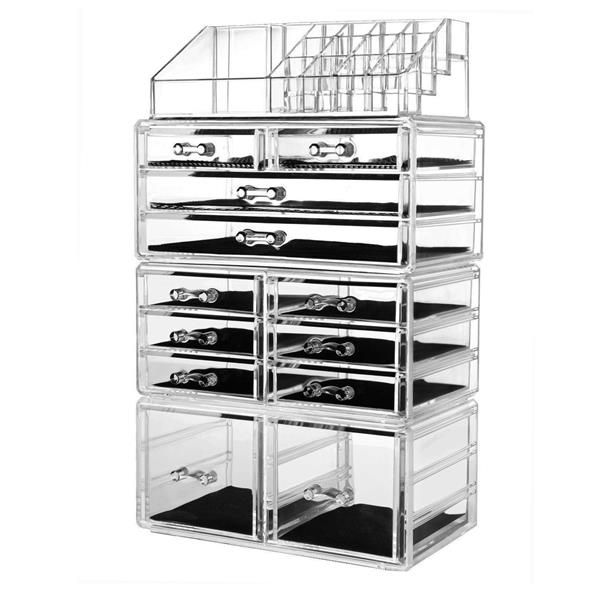 2019 Makeup Organizer Acrylic Cosmetic Storage Drawers And Jewelry