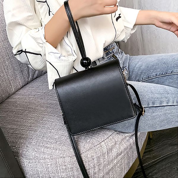 

leather bucket black shoulder bag women handbag ladies handbags women crossbody bag flap 2020 new style fashion messenger