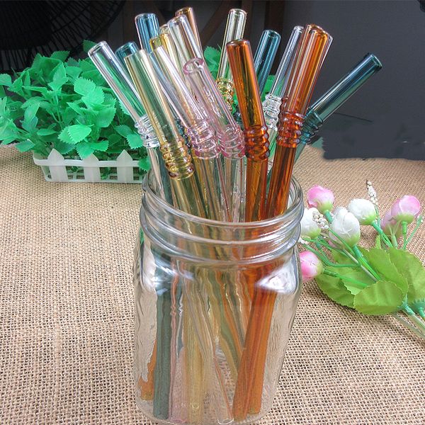 

5 color 5pc special fine curved glass pipet environmental glass health baby drinking straws pipette drinking straws eco-friendly