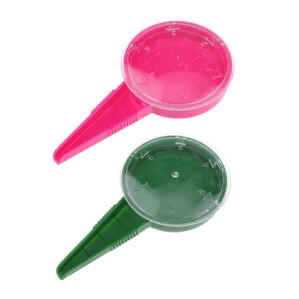 

2x seed dispenser sower seed spreaders planter seeder tool (pink,green