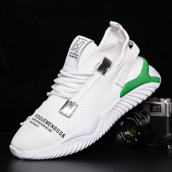 

comfortable trend men shoes summer new men sneakers fashion casual shoes light breathable vulcanize zapatillas hombre, Black