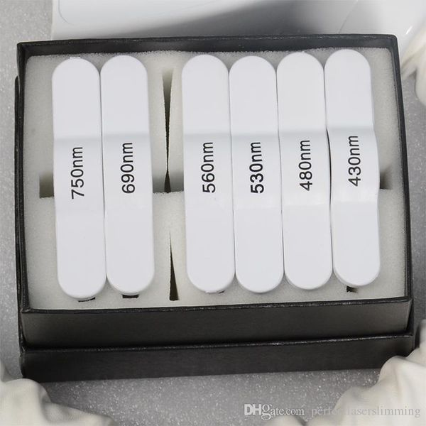 

ipl shr handpiece 7 filters different wavelength 430nm 480nm 530nm 560nm 640nm 690nm 750nm