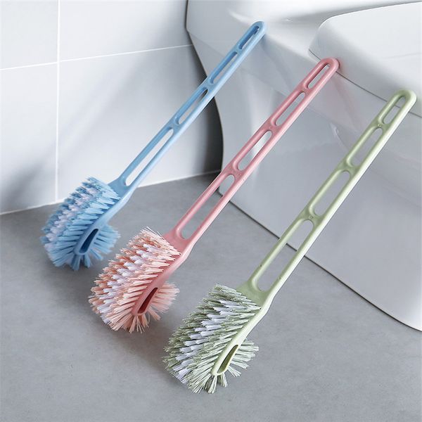 

toilet brushes & holders 1 pc double sided design plastic cleaning brush practical bathroom corner rim cleaner scrubber