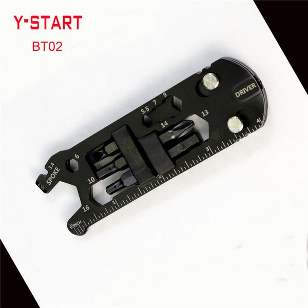 Y-start BT02 Bisiklet Araçları Setleri Çok Fonksiyonlu Bisiklet Araçları Açık, Binme, Çoklu Aracı Düzeltme Torx Anahtarları Cetvel Ile