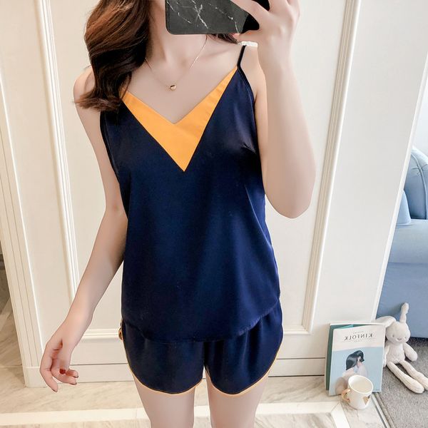 

горячие продажи v-образного вырез womne пижама костюм sexy caim + pant пижама главной одежда атласных ночного rayon рукава пижама сон set, Blue;gray
