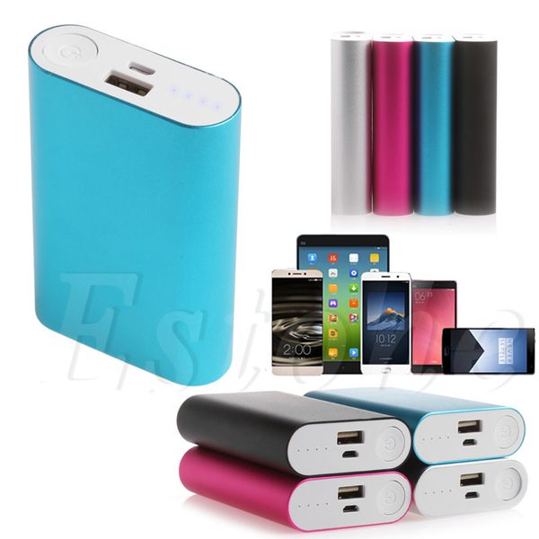 

1 pc 10000mah power bank aluminum case kit 3x18650 battery charger diy box for phones