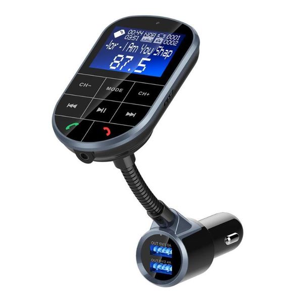 

bluetooth wireless fm transmitter mp3 player display dual usb car charger