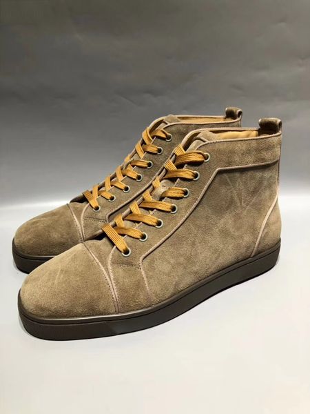 

designer boots printing trend personality casual women shoes for men s women s couple models red bottoms, Black