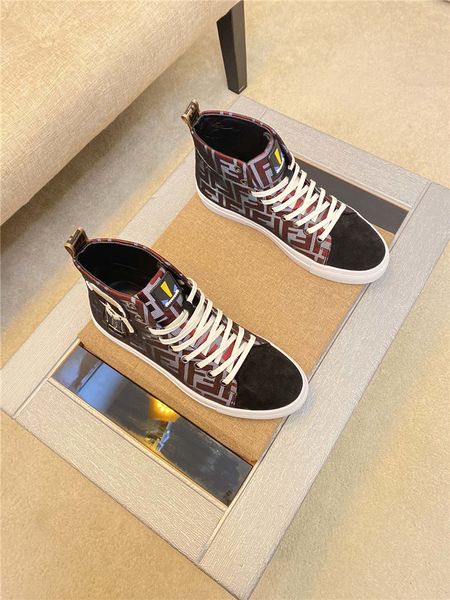 

luxury design shoes high-canvas casual sneakers galeries lafayette men's shoes male platform casual shoes fashion sneakers 38-44, Black