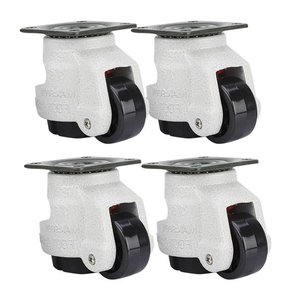 

new 4 pcs retractable leveling casters industrial machine swivel caster castor wheel for office chair trolley 330 lbs capacity g