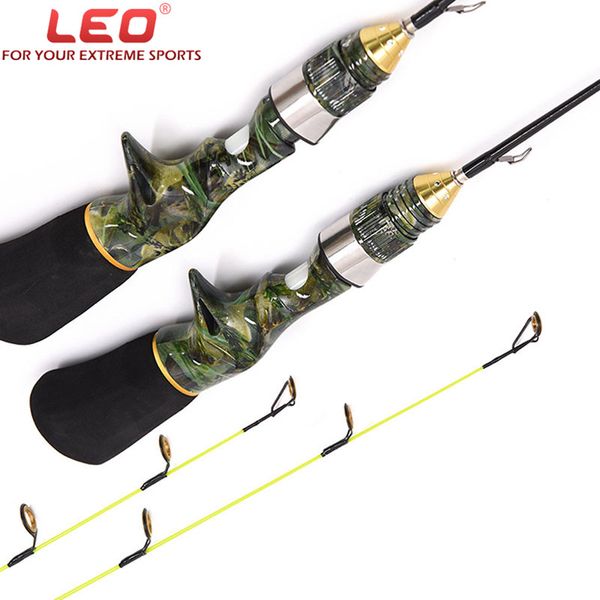 

leo carbon fiber short retractable fishing rod glass reinforced plastics/ frp portable flexible elastic ocean ice fishing rods