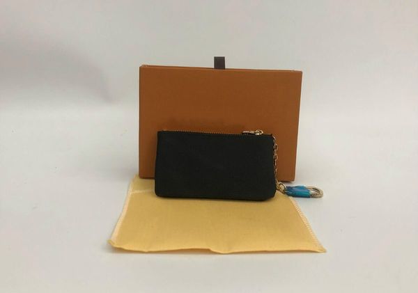 

special price key pouch damier leather holds famous classical original women key holder coin purse small leather goods bag, Red;blue