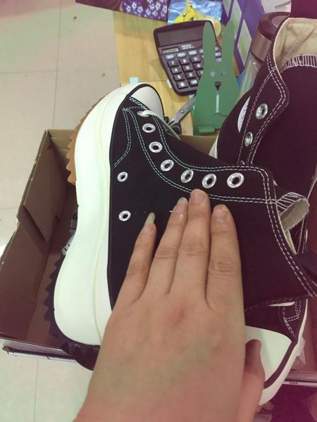

2020 new designer brand high help lace-up canvas shoes 1970 black and white color 166800c womens muffin platform loafers size 36-40 ck001