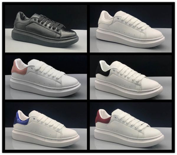 

2019 alaxender 3m reflective white black leather outdoor shoes for girl women men pink gold red fashion comfortable flat sneakers 35-43