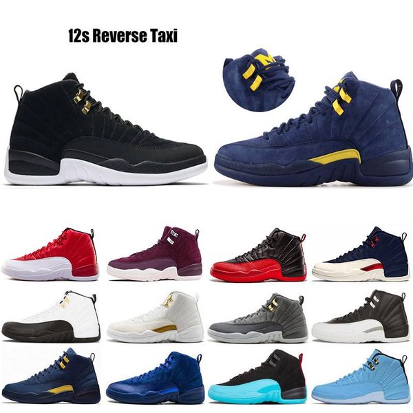 

12 12s ovo white gym red dark grey basketball shoes men women university gold taxi playoffs game royal sport designer sneakers