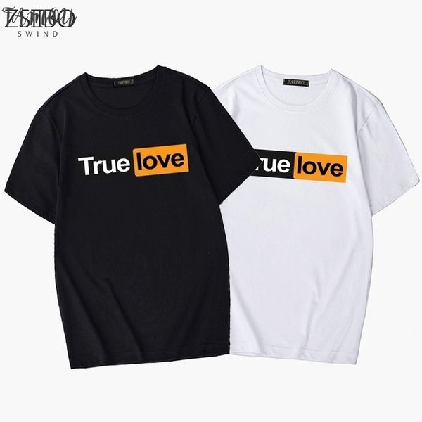

couple t shirt letters modis print trend t shirt men and women casual harajuku letter boyfriend gift  3xl, White