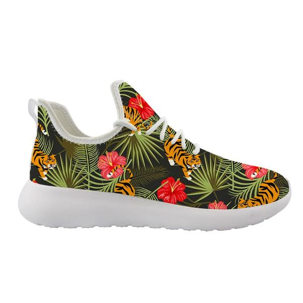 

summer flat shoes woman 2020 tropical leaf animal lightweight walking shoes ladies leisure sports sneakers platform, Black