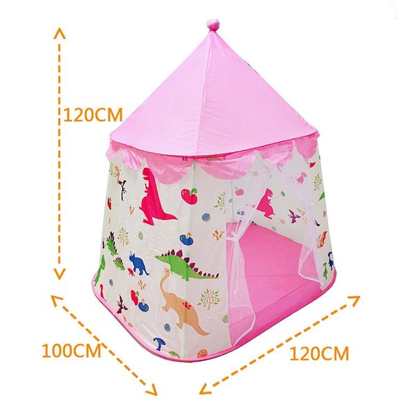 

portable children's tent toy ball pool princess girl's castle play house folding baby beach tent
