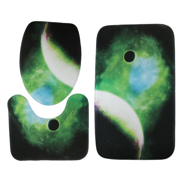 

starry sky style non slip bath mat set bath rug sets 3 piece for bathroom