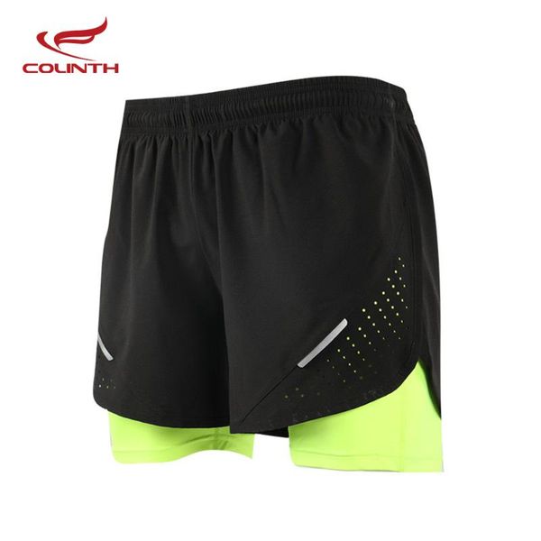 

men's summer training exercise 2 in 1 shorts basketball pants breathable sports tight with lining shorts running fitness short, White;black