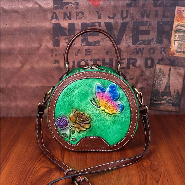 

womens unique embossed floral cowhide leather tote style ladies small handbags designer satchel tote bag shoulder bags