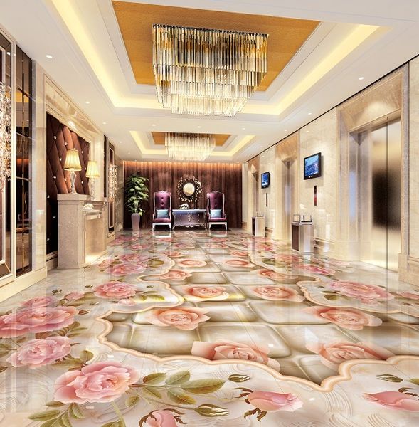 

self-adhesive] 3d floor tile flower 656569 floor wallpaper mural wall print decal wall murals