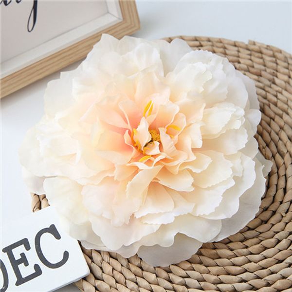 

30pcs 16cm artificial flowers silk peony flower heads wedding party decoration supplies simulation fake flower head home decorations wholes