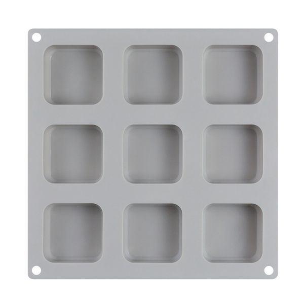 

diy 9 grid silicone soap mold handmade soap making square moulds tool silicone soap moldmoon cakes muffins cakes home