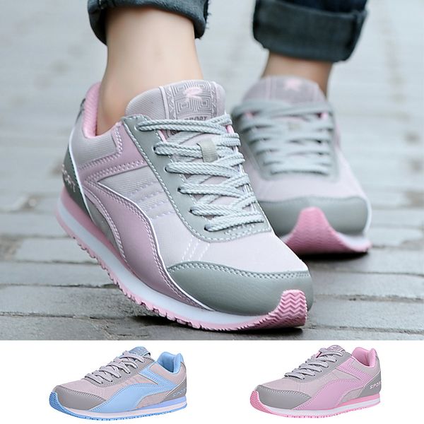 

women's fashion casual breathable lace up sports running sneakers walking shoes new arrived 20190812