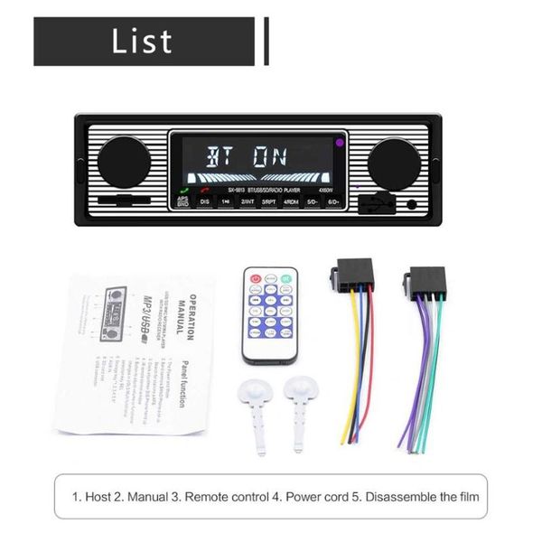 

новый автомобиль mp3-плеер стерео usb и aux классический автомобиль аудио стерео звонок mp3-плеер u диск карта радио