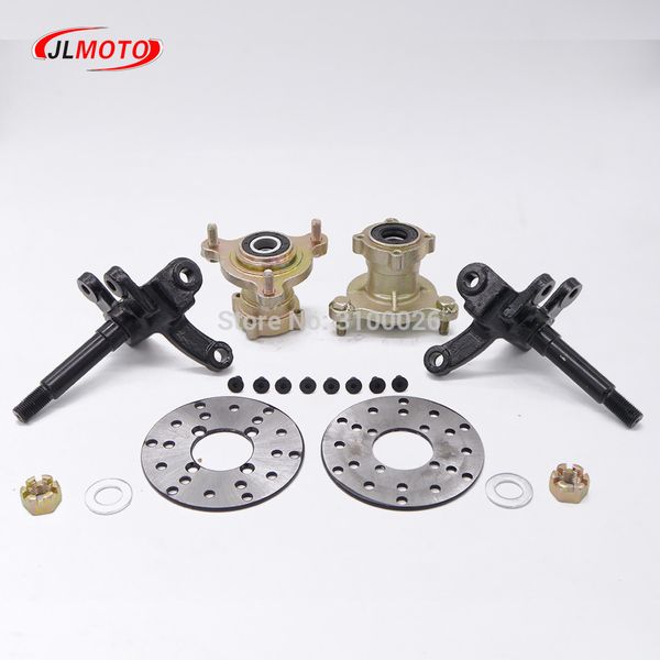 

1set 3 stud steering strut knuckle spindles with 108mm brake disc wheel hub fit for diy electric atv utv golf buggy bike parts