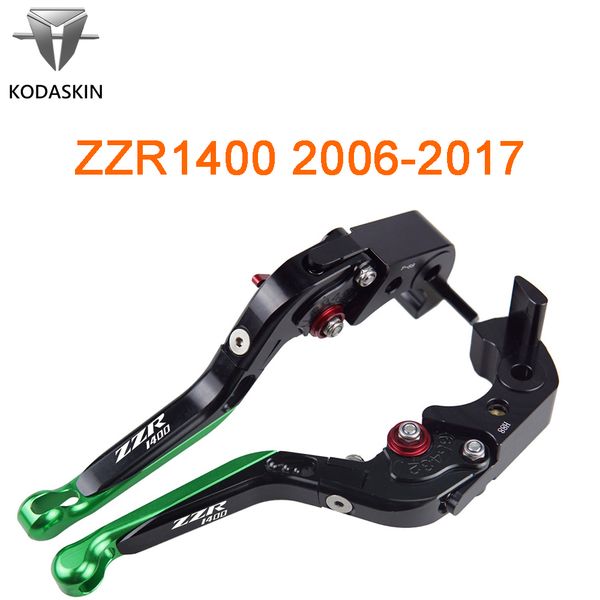 

kodaskin folding extendable brake clutch levers for zzr1400 2006-2017 motorcycle handle levers