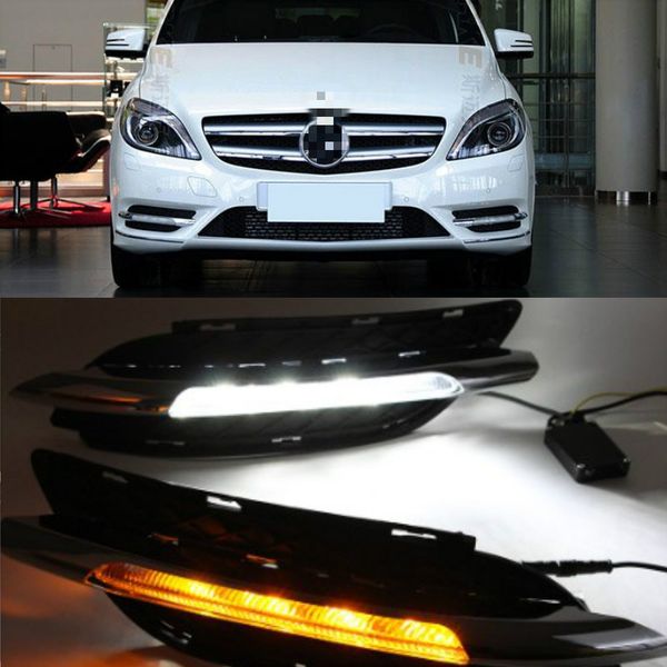 

2шт для w245 b180 b200 2011-2013 белый led drl дневной ходовой свет