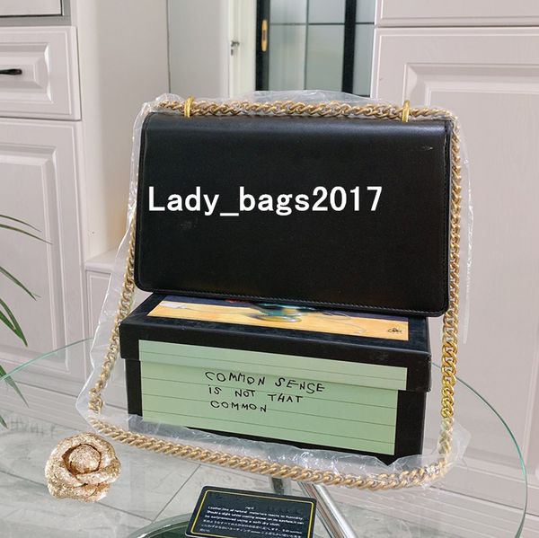 

b new classic retro box bags thick chain shoulder bag genuine leather lady messenger bags love heart chain crossbody handbag purse